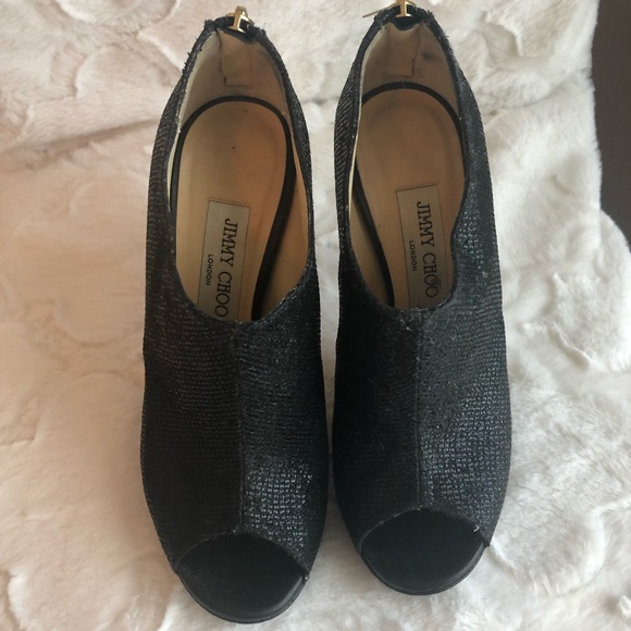 Jimmy Choo Size 36.5. GLITTER fabric. - Picture 3 of 6